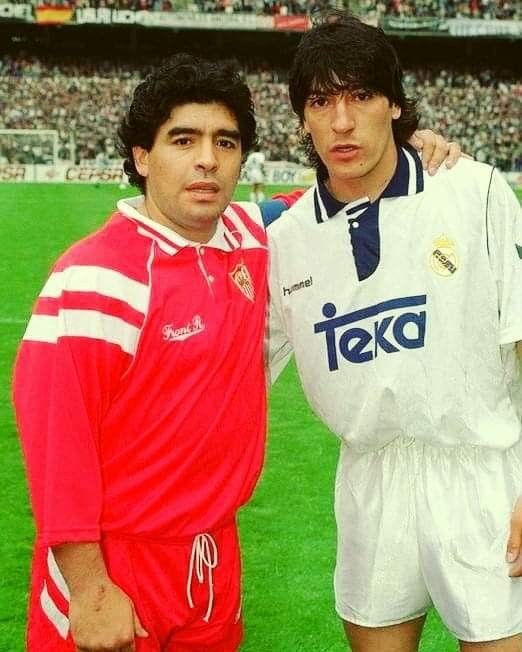 Zamorano y Maradona 2